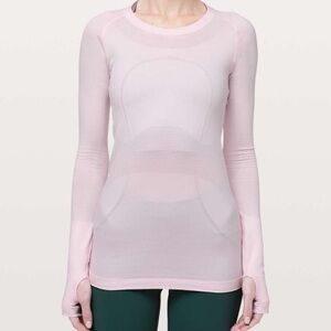Lululemon Swiftly Long Sleeve Pink Glow